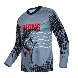 Nuevo Diseño de Moda de talla grande UPF 50 + camisas de pesca transpirables sublimación personalizada impresa ropa de hombre al por mayor - Product Image 1