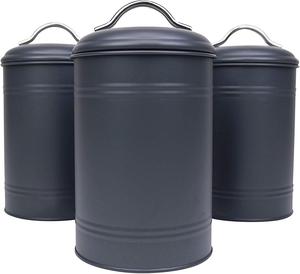 Boîte de rangement de cuisine, boîte de rangement Vintage en métal émaillé pour biscuits - Product Image 2