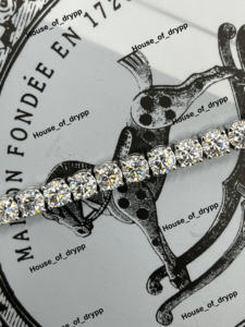 Pulsera de Tenis con Incrustaciones de Diamantes de Moissanita en Plata 925, Joyería de Cadena Brillante de Lujo para Unisex, Estilo de Regalo para Fiestas - Product Image 3