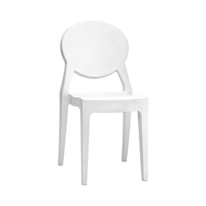 Stackable Transparent Polycarbonate <b>Chair</b> for Indoor and Outdoor Use, Restaurant Cafe <b>Bistro</b> Terrace <b>Dining</b> Side <b>Chair</b> - Product Image 3