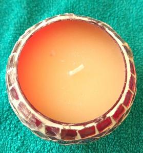 Lámpara de Mesa de Vidrio Mosaico Colorida, Lámpara de Vidrio para Velas Votivas, para Decoración del Hogar - Product Image 3