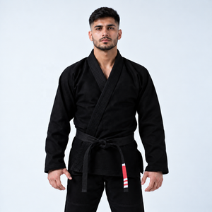 Kimono de Jiu-Jitsu Brésilien (BJJ) Noir Personnalisé de Haute Qualité – Vêtements de Combat d'Arts Martiaux en Gros – Fabricant de Marque Privée - Product Image 1