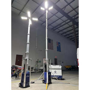 Torre de Iluminación Makinex Sierra de 16 pies, Alimentada por Energía Solar y Diésel, Luz Blanca para Paisajismo, Oficina y Jardín - Product Image 2