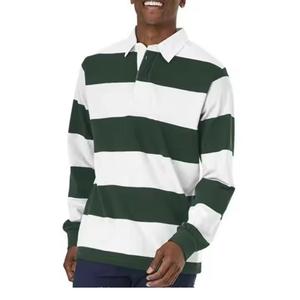 NEW <b>High</b> Quality Custom Rugby <b>Shirt</b> <b>Mens</b> Sewn Stripe Long Sleeve Jersey Twill <b>Collar</b> Rugby Sports Polo Style Rugby <b>Shirt</b> For <b>Men</b> - Product Image 3