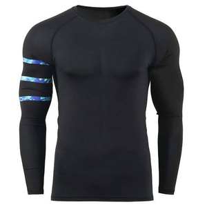 Rashguard MMA personnalisé avec votre logo, imprimé par sublimation, en spandex et nylon, respirant, col rond, vêtements de sport - Product Image 6