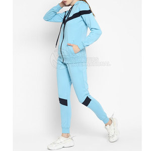 Survêtement pour femme avec logo de marque personnalisé, 65% coton, 35% polyester, coupe ample et décontractée, fabriqué au Pakistan - Product Image 2