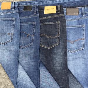 Pantalones vaqueros de mezclilla impermeables ecológicos de cintura media de ajuste Regular recto de alta calidad para hombre, Fabricante Mayorista de otoño y verano - Product Image 5