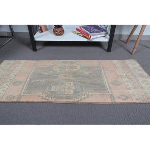 พรมวินเทจสไตล์ตุรกี ขนาด 1.5x3.4 ฟุต พรมลายพรางสีน้ำตาลแดง - Product Image 4