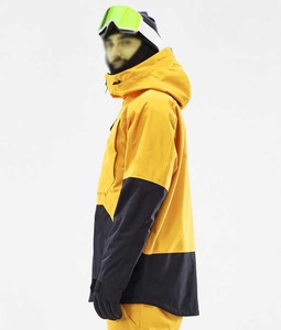 Traje de Esquí Impermeable con Capucha para Hombre, 10,000 mm, Pantalones de Snowboard, Chaqueta Amarillo/Negro para Invierno, Conjuntos de Pantalones de Esquí - Product Image 5
