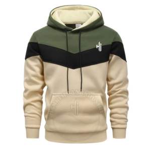 Vente en gros de sweat à capuche en molleton de coton 100% pour hommes, logo personnalisé, éponge française, pull d'hiver surdimensionné avec poche, capuche solide - Product Image 1