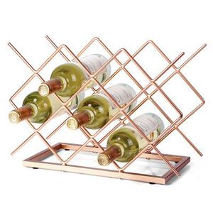 Casier à vin géométrique moderne avec revêtement en poudre Finition Porte-bouteille de vin Support de casier à vin Outils de barre en métal de l'Inde - Product Image 5