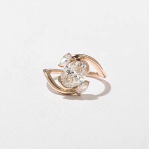 แหวนหมั้นเพชรโมอิส1.7กะรัตสำหรับผู้หญิงสุดหรูตัด925ได้ชัดเจน VVS2เงินสเตอริงทันสมัย - Product Image 3