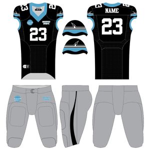 Camiseta de fútbol americano de malla con logotipo de número personalizado, Conjunto de camiseta de fútbol americano bordada por sublimación, ropa de camiseta de fútbol americano - Product Image 1