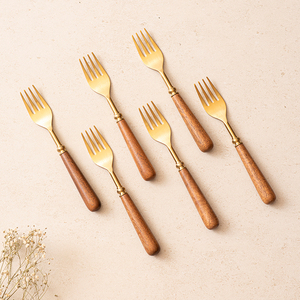 Juego de cubiertos de lujo de alta calidad para bodas Juego de cuchillos y cucharas de tenedor de acero inoxidable dorado con espejo Cubiertos para bodas - Product Image 2