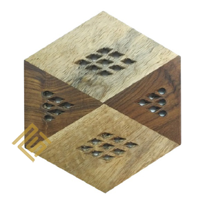 Posavasos de resina epoxi Cuerno de madera Hueso Artesanía India Artículo Accesorios de cocina India Artículo al por mayor de alta calidad Más vendidos - Product Image 1