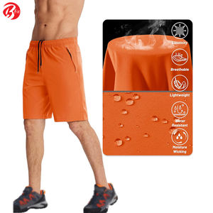 En couleur orange uni nouveau style logo personnalisé shorts d'extérieur pour hommes shorts de jogging pour hommes nouveauté jogger jogging shorts - Product Image 5