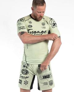 Sublimación personalizada Imprimir Rash Guard para hombres Hombres Lucha Boxeo Bjj Mma Rash Guard Running Rash Guards - Product Image 1