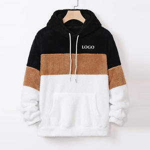 High Quality Plain Pullover <b>Hoodies</b> Unisex Wholesale Men Breathable Fabric Winter Color Blocking <b>Hoodies</b> <b>For</b> Men's Casual Wear - Product Image 5
