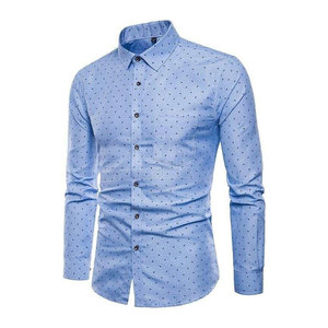Chemises décontractées pour hommes durables, de haute qualité, à séchage rapide, légères, confortables, 100% coton, respirantes, écologiques, manches longues, été - Product Image 1