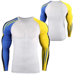 Custom Top Quality Designs Rash Guard Whole Sales Cheap High Quality BJJ and MMA Rash Guard Jiu Jitsu Rash Guard - Product Image 1