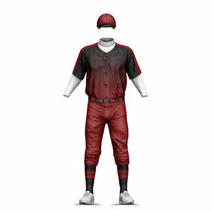 Uniformes de béisbol y softbol personalizados de poliéster 100%, conjunto de uniformes de béisbol, logotipo impreso personalizado - Product Image 1