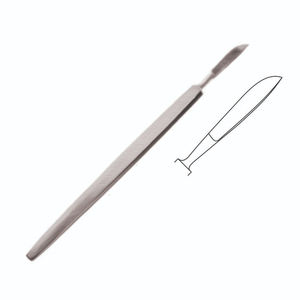 Cuchillo Mortem, hoja de autopsia de acero inoxidable de ALTO CARBONO DE 6,5 pulgadas con mango ergonómico antideslizante, corte de disección - Product Image 1