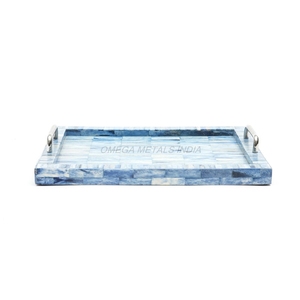 Handmade Wooden <b>Tray</b> in Rich Acacia Color with Rectangular Shape and Rustic Design Perfect for <b>Serving</b> and Home Decor - Product Image 2