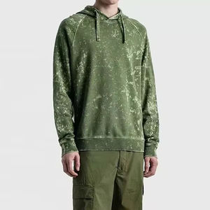 Sudadera con capucha lavada con ácido a medida para hombre, ropa de invierno transpirable y de secado rápido con impresión de diseño personalizado para venta al por mayor - Product Image 2