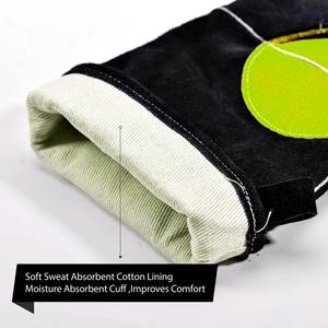 Gants de soudage en cuir de sécurité de meilleure taille, nouveauté, protection des mains de style, gants de soudage en cuir synthétique - Product Image 4
