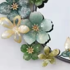 Miroir mural américain moderne de luxe avec cadre en métal créatif accessoires muraux de forme personnalisable - Product Image 2