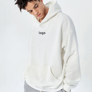 Nouveauté : sweat-shirt en coton pour homme, design oversize, uni, chaud, épais, vêtements d'hiver, manches longues, poche en coton, sweat-shirt tendance pour homme - Product Image 4
