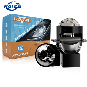 Высококачественные двойные отражающие чашки HAIZG, 100 Вт, 3 дюйма, СВЕТОДИОДНЫЕ Фары H8, бифокальные линзы, проектор, автомобильная светодиодная фара - Product Image 1