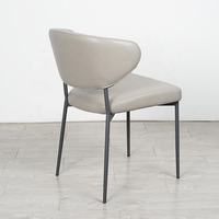 Chaise de salle à manger nordique, mobilier d'intérieur de luxe, fauteuils de restaurant, chaises de loisirs en acier inoxydable noir pour salle à manger