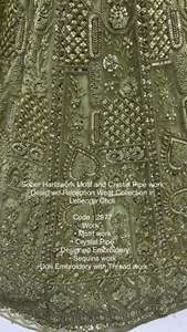 Red de ropa de boda de moda con bordado pesado Lehenga Choli Fabricante de India al precio más bajo - Product Image 5