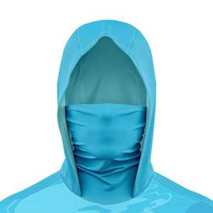 Ropa de pesca Ropa deportiva Impresión de sublimación Camisas CON CAPUCHA DE PESCA Rendimiento de manga larga UPF50 + Ropa de pesca transpirable - Product Image 2