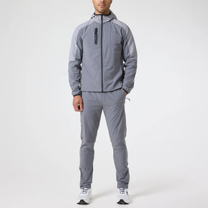 Sudadera con capucha y cremallera Q3 Atlanta Unisex, trajes de talla grande XL, trajes de chándal con pantalones de chándal, primavera Otoño, talla grande, 2 piezas - Product Image 1