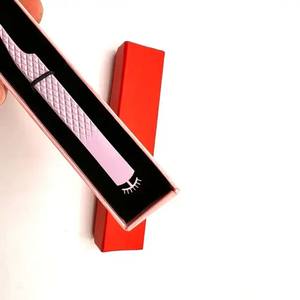 Pinzas de extensión de pestañas de acero inoxidable de Venta caliente Mango de estilo de diseño de pestañas hermoso con tipo de punta de fibra de volumen - Product Image 2