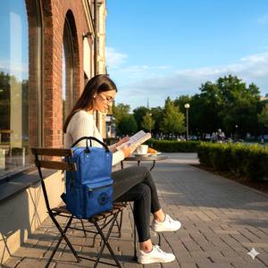 Mochila para ordenador portátil Kraftpaper vegana con estilo minimalista antirrobo impermeable poliéster estudiantes profesionales viajeros campistas - Product Image 2