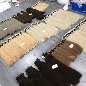 Vente en gros d'extensions de cheveux humains vietnamiens paquets en vrac texture droite 100g livraison gratuite modèle de luxe perruque indienne brute - Product Image 1