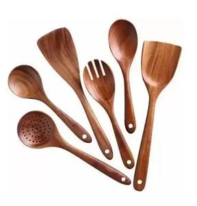 Ensemble de couverts en bois de qualité supérieure couverts cuillères en bois faites à la main personnalisées pour la maison hôtel utilisé. - Product Image 5