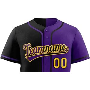 Camiseta de Béisbol para Hombre, Transpirable, de Secado Rápido, con Estampado por Sublimación, Cuello en V, 100% Poliéster, OEM, Venta al por Mayor, Nuevas Camisetas, Diseños de 300g - Product Image 2