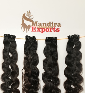Wholesale 100% Natural Virgin Indian Temple Human Hair Extensions 10-32 Inches Non-Remy <b>Tangle</b>-Free Loose Bodywave Natural - Product Image 3