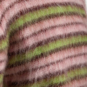 Cómodo suéter de mohair transpirable para mujer, aspecto moderno, tarifa barata, último logotipo personalizado/suéter de mohair de color con peso ligero - Product Image 5