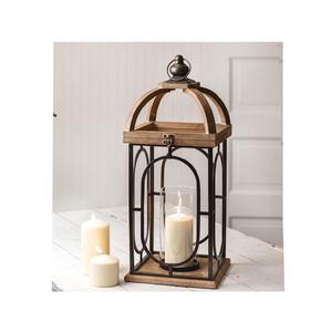 Premium handcrafted <b>large</b> metal <b>candle</b> lantern artistic modern decorative rustic steel iron aluminum piece for indoor use - Product Image 2