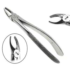 Juego de Instrumentos Quirúrgicos Dentales de Acero Inoxidable con Logotipo Personalizado, Fórceps para Extracción Dental Manual, Patrón Inglés, Reutilizable, Personalizado - Product Image 1