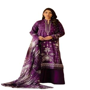 Shalwar Kameez de haute qualité pour femmes costumes en coton pakistanais imprimés qualité importée Salwar Kameez - Product Image 1