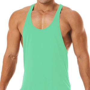 Débardeurs de fitness et de musculation pour hommes, vêtements en coton, élasthanne, col en O, séchage rapide, yoga, conception personnalisée, entraînement de musculation 3D - Product Image 2