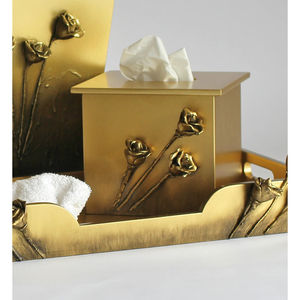 Nouvelle boîte à mouchoirs en métal décorative de style moderne, boîte à mouchoirs en métal créative, porte-serviettes pour les fournisseurs d'accessoires de salle de bain - Product Image 2