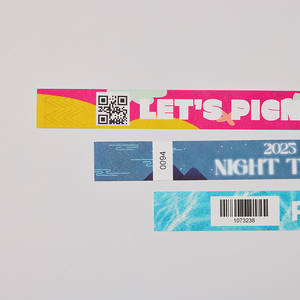 [AnyWristband] Pulsera Personalizada Impermeable para Eventos, Fácil Distribución, Correa a Todo Color, Pulsera de Tyvek, Tipo Individual, 25 mm (1\") - Product Image 6