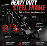 Equipo de Fitness Comercial, Máquina Multifuncional para Hacer Sentadillas en Casa, Máquina de Pedales Invertidos para Gimnasio, Entrenador de Piernas